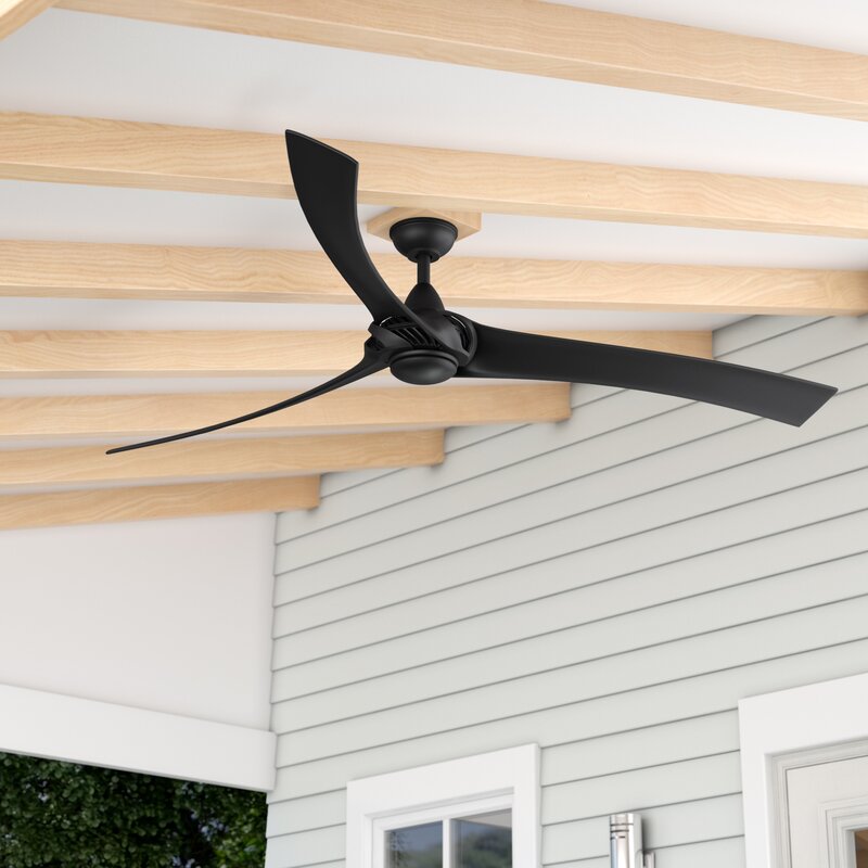 62%2522 Mesa 3   Blade LED Propeller Ceiling Fan With Remote Control And Light Kit Included 